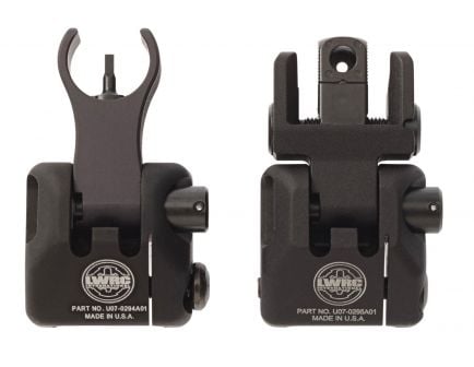 LWRC International Skirmish Back Up Iron Sights Set, Folding Front and Rear - 2000065A01