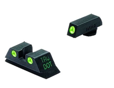 Meprolight Tru-Dot Front/Rear Night Sight Set for Glock 20/21/29/30/36/41 Pistols, Green - ML10222
