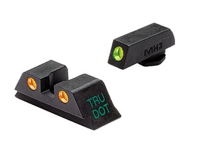Meprolight Tru-Dot Front/Rear Night Sight Set for Glock 17/19/22/23/31-35/37/38 Pistols - ML10224O