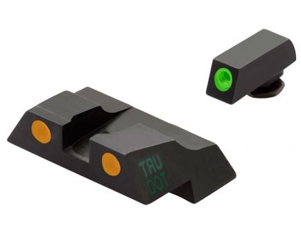 Meprolight Tru-Dot Front/Rear Night Sight Set for Glock 26/27 Pistols, Green Orange - ML10226O