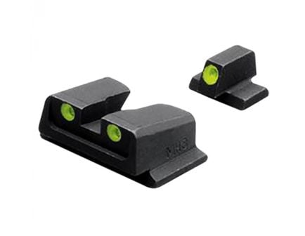 Meprolight Self Illuminated Fixed Front/Rear Night Sight Set for Smith & Wesson M&P 9/40 Full Size/Compact Pistols - ML11766