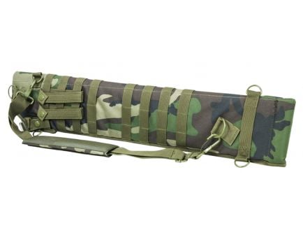 NcStar VISM Tactical Shotgun Scabbard, Woodland Camo - CVSCB2917WC