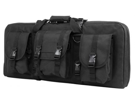 NcStar VISM Deluxe Double Pistol Carbine Case, 28", Black - CVCPD2962B-28