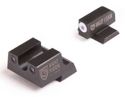 Night Fision Night Sight Set for Canik TP9SFx Handguns, Green with Yellow Square Front - CNK-026-014-YGZX