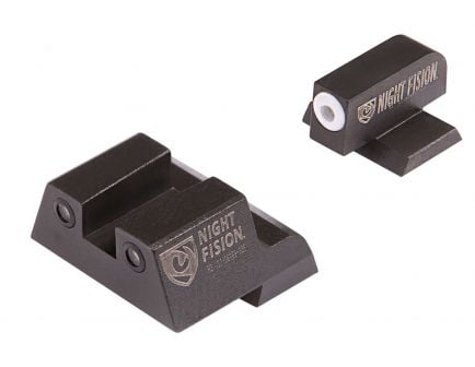 Night Fision Night Sight Set for Canik TP9SF ELITE Handguns, Green with White Square Front, Green with Black Square Rear - CNK-027-003-WGZG