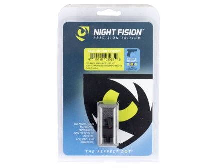 Night Fision Night Sight Set for Smith & Wesson M&P M2.0, SD9 VE Pistols, Green with Orange Square Front, Green with White U-Notch Rear - SAW-201-007-OGWG