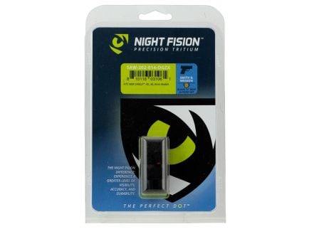 Night Fision Night Sight Set for Smith & Wesson M&P Shield 40, 45, 9mm Pistols, Green with Orange Square Front - SAW-202-014-OGZX