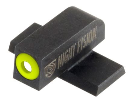Night Fision Night Sight Set for Springfield XDS, XDE Pistols, Green with Yellow Square Front, Green with White U-Notch Rear - SPR-228-007-YGWG