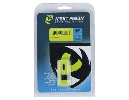 Night Fision Night Sight Set for Glock 42, 43 Pistols, Green with White Square Front - GLK-003-014-WGZX