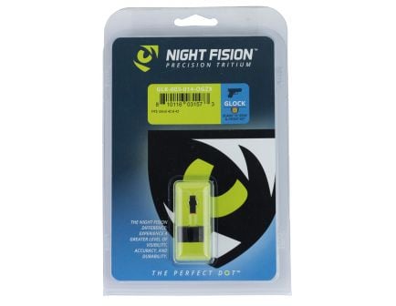 Night Fision Night Sight Set for Glock 42, 43 Pistols, Green with Orange Square Front - GLK-003-014-OGZX
