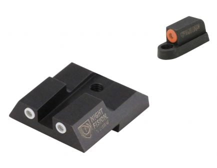 Night Fision Night Sight Set for CZ-USA P-07, P-09 Handguns, Green with Orange Square Front, Green with White Square Rear - CZU-076-003-OGWG