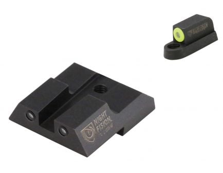 Night Fision Night Sight Set for CZ-USA P-07, P-09 Handguns, Green with Yellow Square Front, Green with Black Square Rear - CZU-076-003-YGZG