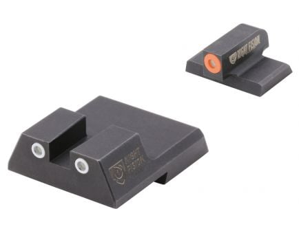 Night Fision Night Sight Set for HK VP9, 45C Tactical, P30SK Handguns, Green with Orange Square Front, Green with White Square Rear - HAK-126-003-OGWG