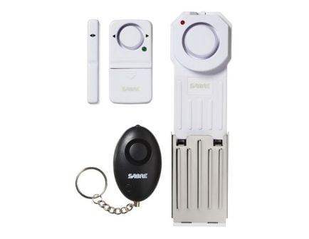 Sabre AKA Security Equipment Corp 3-Piece Dorm/Apartment Alarm Kit, Premium White/Black - HSDAK
