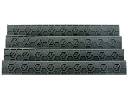 Hexmag Low-Profile KeyMod Polymer Rail Cover, Black - HX-KMC-4PK-BLK