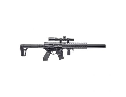 Sig Sauer SIG MCX .177 Semi-Automatic Air Rifle w/ 1-4x24 Red Dot Scope, Black - AIRMCXMRD