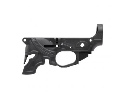 Spikes Tactical Rare Breed Spartan Helmet Stripped Lower Receiver, Hardcoat Anodized Black - STLB610