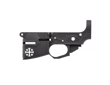 Spikes Tactical Rare Breed Crusader Helmet Stripped Lower Receiver, Hardcoat Anodized Black - STLB600