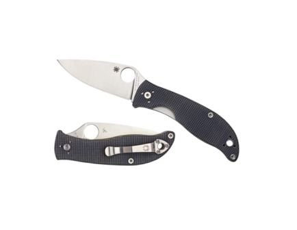 Spyderco Polestar Spear Point Folding Knife, 3.3", Gray - C220GPGY