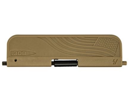 Strike Industries Ultimate .308 AR-10 Dust Cover w/ Flag Design, FDE