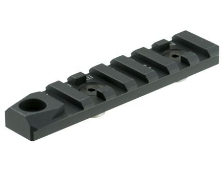 Strike Industries 3.4" 6061 Aluminum 1-Piece Link Rail Section w/ Quick Detach, Hardcoat Anodized Black - LINK-RS-7-QD