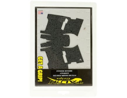 Talon Grips Rubber Medium Pistol Grip for Sig Sauer P250/P320/M17 9mm/.357/.40/.45 Compact, Black - 001R