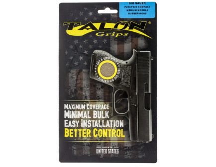 Talon Grips Rubber Medium Pistol Grip for Sig Sauer P250/P320/M17 9mm/.357/.40/.45 Compact, Moss - 001M