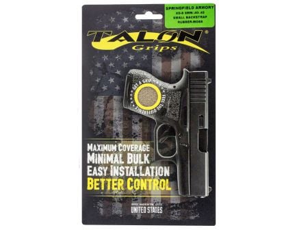 Talon Grips Rubber Small Pistol Grip for Springfield XD-S 9mm/.40/.45, Moss - 207M