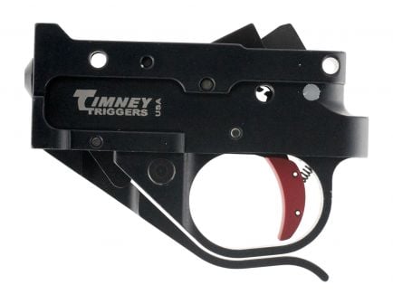 Timney Triggers Curved Drop-in Single-Stage Trigger for Ruger 10/22 Semi-Automatic Rifles, Black/Red - 1022-2C