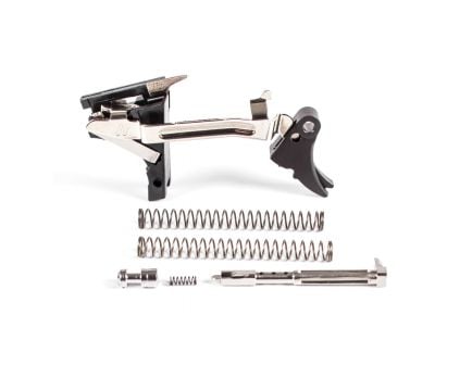 ZevTech Fulcrum Adjustable Curved Drop-in Trigger Ultimate Kit for Glock 17C, 17L, 19 Gen 1-3 Pistols, Black - FUL-ADJ-ULT-9-B-B