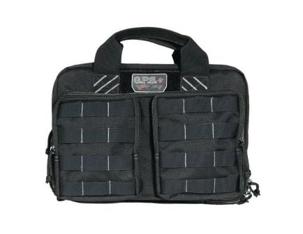 G Outdoors Tactical Quad Plus 2 Pistol Case, Teflon Coated Black - T1311PCB
