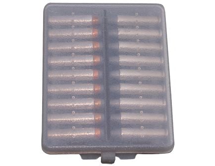 MTM Case Gard .38/.357 Cal 18 Round Ammo Wallet, Clear Smoke - W18-38-41