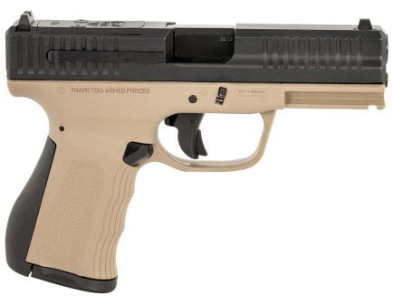 FMK Firearms G3 9mm 4" 14rd Semi-Auto Pistol, Black/ FDE - G9C1EP