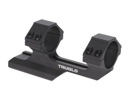 TruGlo Tactical AR 1" Aluminum Reversible 1-Piece Picatinny Rail/Scope Mount, Black - TG8963B