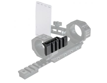 Warne Scope Mounts Skyline Aluminum 1-Piece Precisioned 90 deg Scope Mount Rail, Black - 7851M