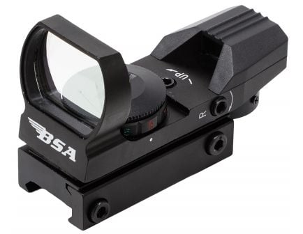 BSA Optics Panomaric 1x34x24mm Multi-Purpose Rugged Green/Red Dot Sight - PMRGS
