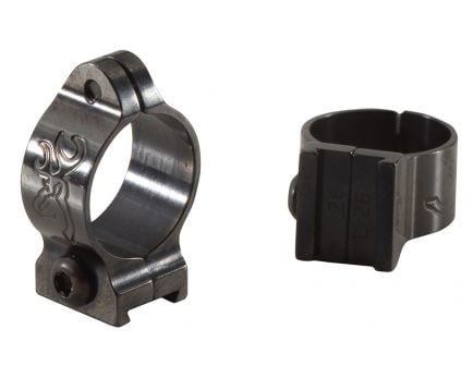 Browning A-Bolt/X-Bolt 1" High Steel 2-Piece Scope Ring, Gloss Black - 12342
