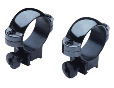 Burris Rimfire Deluxe .22 Cal 1" High Steel 2-Piece Scope Ring, Gloss Black - 420073