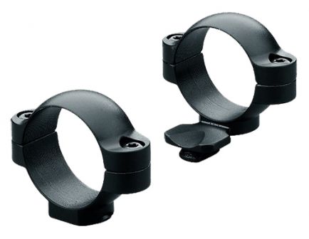 Leupold 1.18" Medium Steel 2-Piece Standard Extended Scope Ring, Matte Black - 51034
