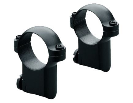 Leupold Ruger M77 30mm High Steel Extended 2-Piece Scope Ring, Matte Black - 52304