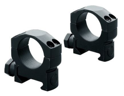 Leupold Mark 4 1.18" Medium Steel 2-Piece Scope Ring, Matte Black - 61049