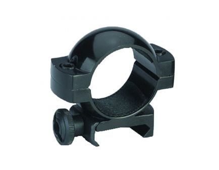 Traditions Crackshot 1" Medium Aluminum Top/Bottom Style Scope Ring, Gloss Black - A791