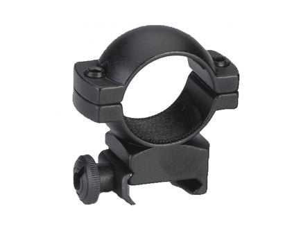 Traditions Crackshot 1" High Aluminum Top/Bottom Style Scope Ring, Gloss Black - A793