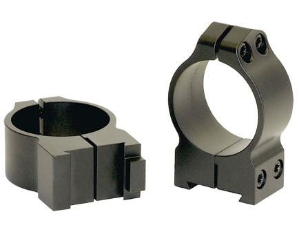 Warne Scope Mounts Maxima CZ 550 30mm High Steel 2-Piece Fixed Scope Ring, Matte Black - 15BM