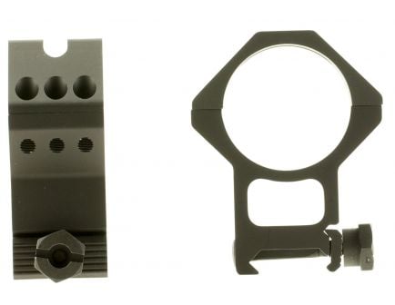 Weaver Tactical Precision 34mm XX-High 7075 T6 Aluminum 2-Piece 6-Hole Quick Detach Picatinny Ring, Anodized Black - 99686