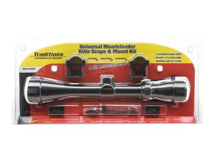 Traditions 3-9x40mm Duplex Non Illuminated Muzzleloader Rifle Scope Kit - A1171