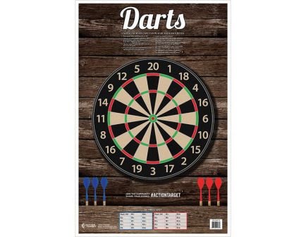 Action Target 23" x 35" Darts Target, 100/box - GS-DARTS-100