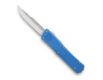 CobraTec Knives Mini Mamba Knurled Drop Point Knife, 2.25", Blue - MKBLUMDNS