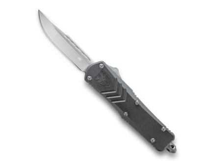 CobraTec Knives FS-X Small Drop Point Knife, 2.75", Gray - SGYFSXSDNS