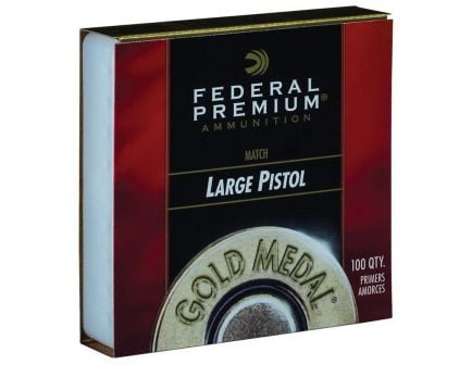 Federal Gold Medal Large Pistol Match Centerfire Primer for 150 Cal Standard and Magnum Pistol and Revolver - GM150M